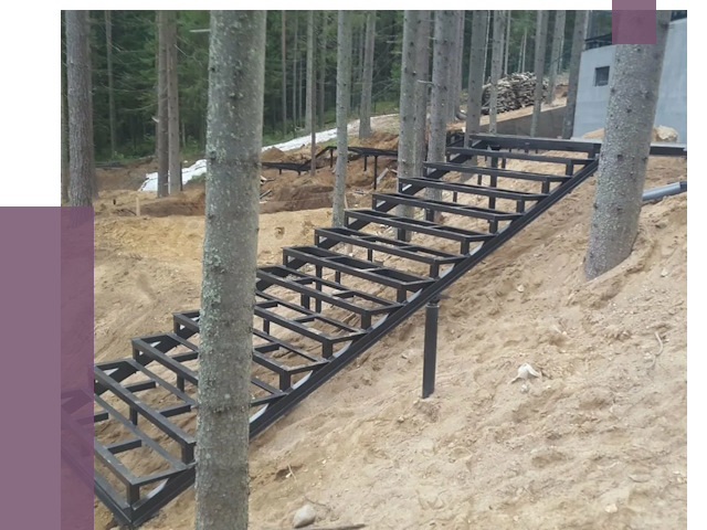 Монтаж металлических лестниц в Мариинске от 13512 руб. 