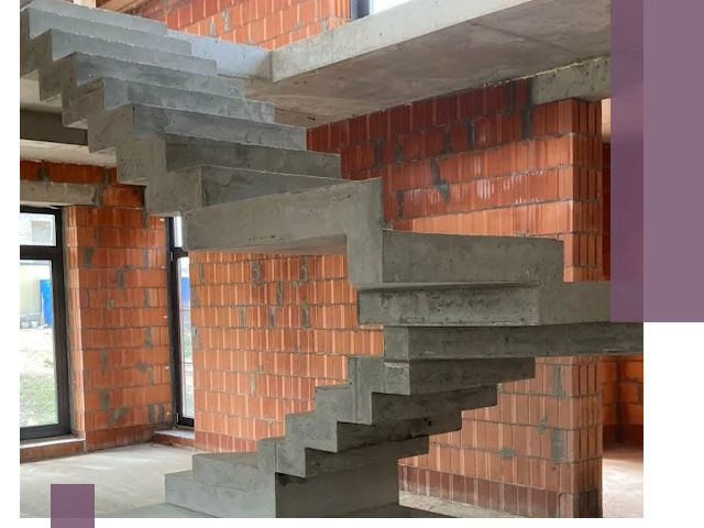 Изготовление бетонных лестниц под ключ в Мариинске