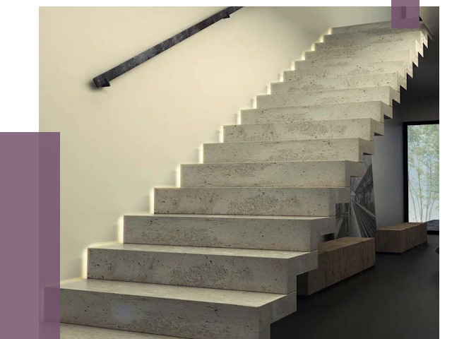 Облицовка бетонных лестниц в Мариинске от 4589 руб/м2 