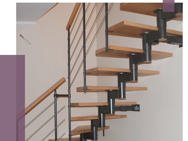 Изготовление модульных лестниц в Мариинске от 11473 руб. 