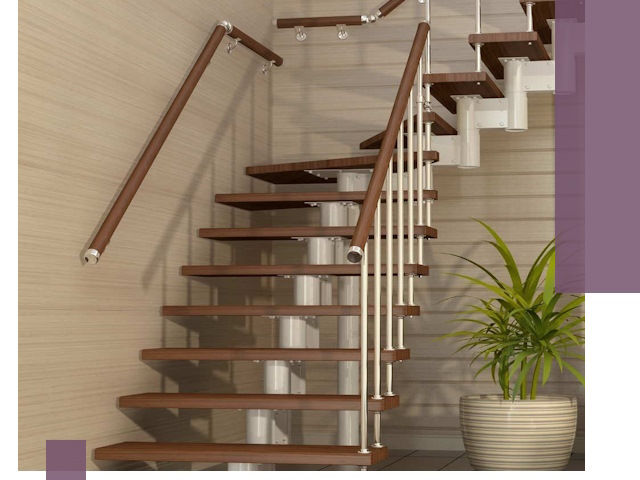 Изготовление модульных лестниц под ключ в Мариинске