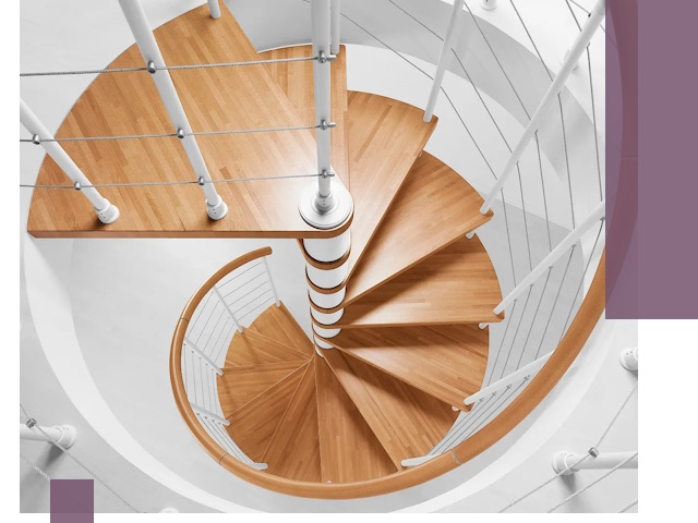 Изготовление винтовых лестниц под ключ в Мариинске