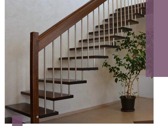 Лестницы на больцах под ключ в Мариинске – изготовление и монтаж