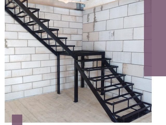 Лестницы на металлокаркасе под ключ в Мариинске — изготовление и монтаж