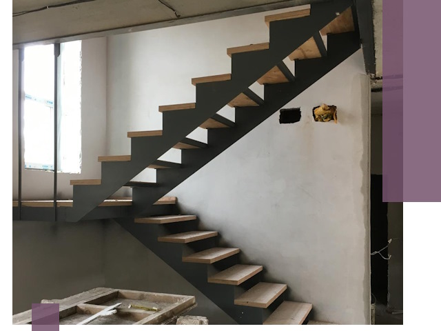 Изготовление лестниц на металлокаркасе в Мариинске от производителя