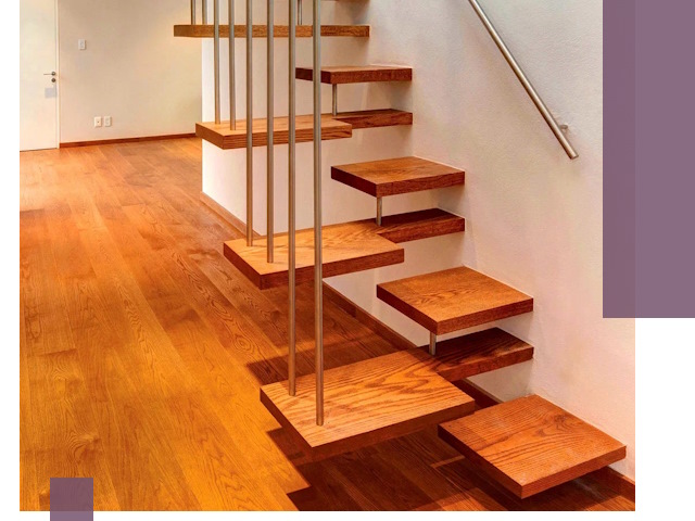 Лестницы «гусиный шаг» на заказ в Мариинске для узких пространств