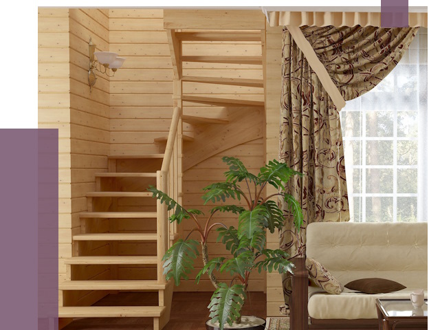 Лестницы для дачи в Мариинске от 75720 руб.  | ПРОЛЁТ-Мрн