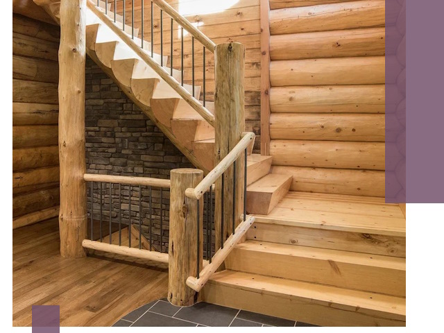 Лестницы в баню под заказ и профессиональный монтаж в Мариинске