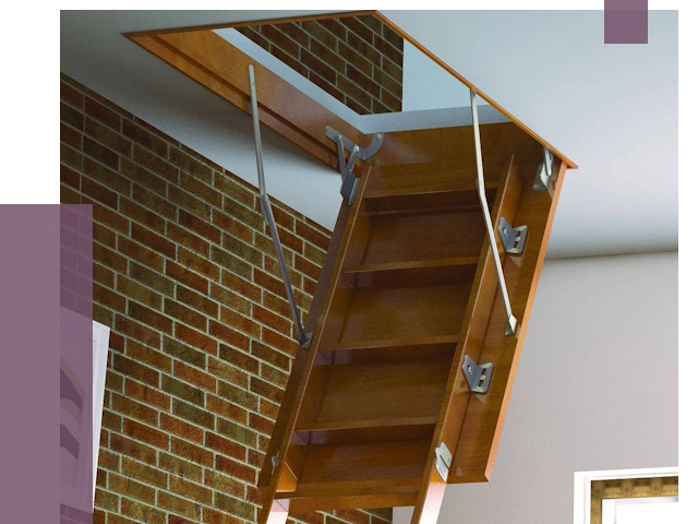 Установка чердачной лестницы в Мариинске от 7801 руб. | ПРОЛЁТ-Мрн