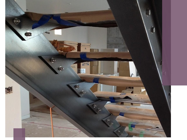 Усиление лестничных конструкций и усиление опор в Мариинске