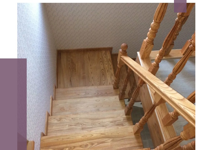 Сосновые лестницы в Мариинске под ключ от 8056 руб.  | ПРОЛЁТ-Мрн