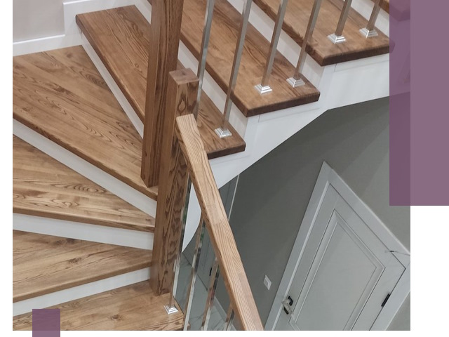 Обшивка металлических лестниц под ключ в Мариинске