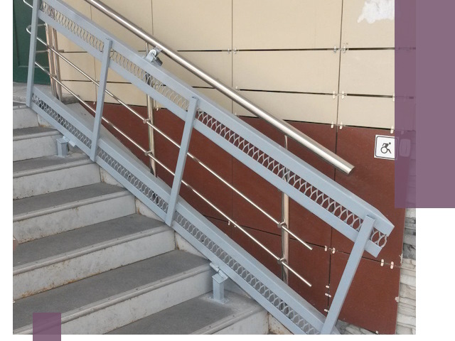 Изготовление откидных пандусов под ключ в Мариинске