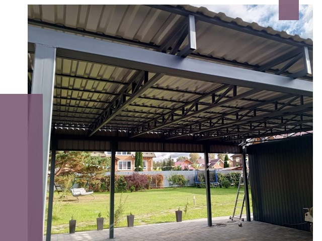 Монтаж навесов в Мариинске от 7343 руб. — установка навеса | ПРОЛЁТ-Мрн