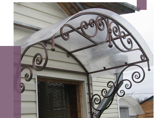 Изготовление козырьков в Мариинске от 7343 руб. — заказать | ПРОЛЁТ-Мрн