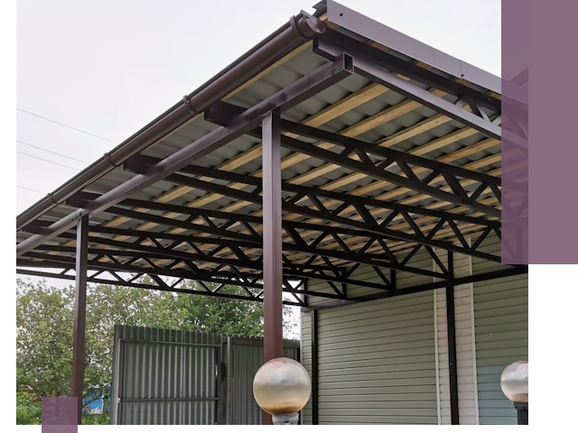 Навесы под ключ в Мариинске: изготовление, монтаж и гарантия