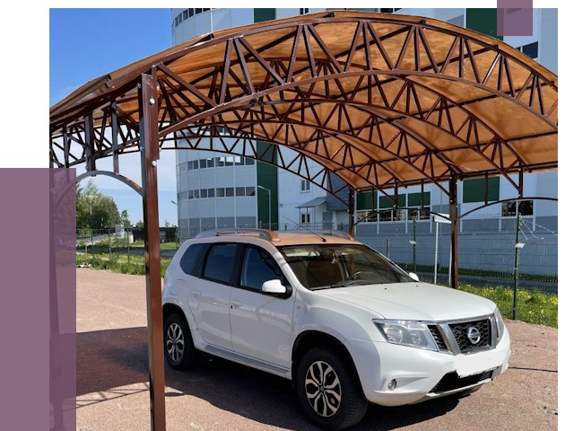 Недорогие навесы в Мариинске от 42832 руб.  | ПРОЛЁТ-Мрн