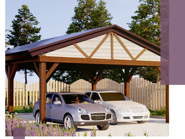 Навесы для автомобиля в Мариинске — изготовление и монтаж