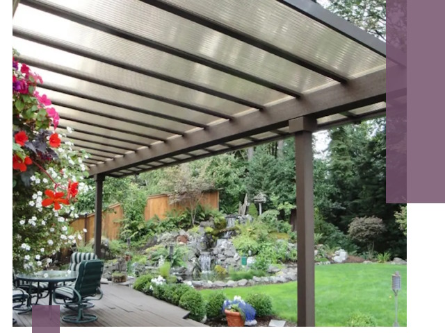 Навесы из поликарбоната под ключ в Мариинске быстро и надёжно