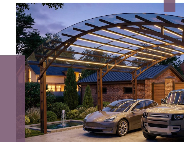 Металлические навесы в Мариинске от 12646 руб. под ключ — ПРОЛЁТ-Мрн