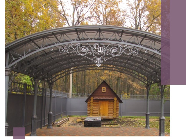 Кованые навесы премиум-класса под заказ в Мариинске