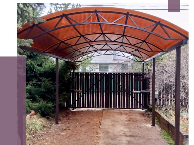 Арочные навесы в Мариинске от 12697 руб. — изготовление и монтаж | ПРОЛЁТ-Мрн