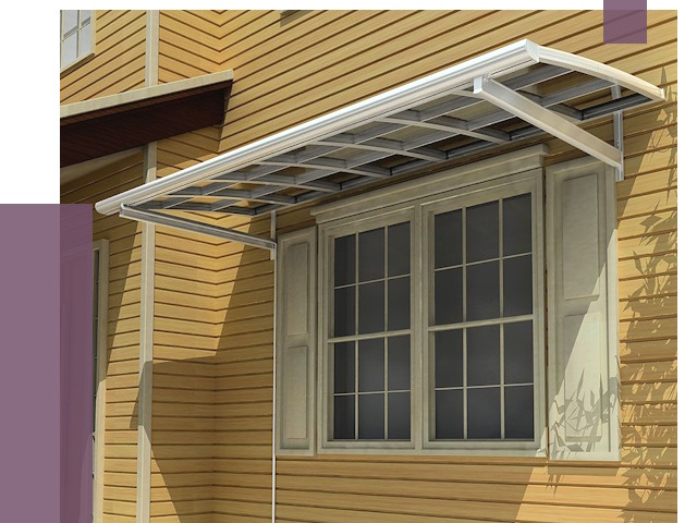 Козырьки над окнами в Мариинске от 7598 руб. — монтаж, покупки | ПРОЛЁТ-Мрн