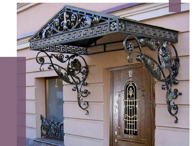 Кованые козырьки в Мариинске под ключ от 12697 руб. — ПРОЛЁТ