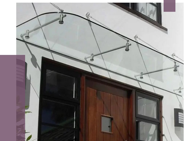 Стеклянные козырьки в Мариинске от 18866 руб. | ПРОЛЁТ-Мрн