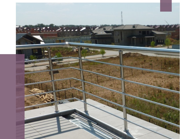 Парапеты из нержавеющей стали в Мариинске от 7954 руб. за м² | ПРОЛЁТ-Мрн