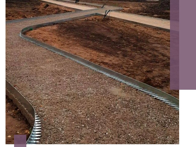 Металлические бордюры под ключ в Мариинске — изготовление и монтаж