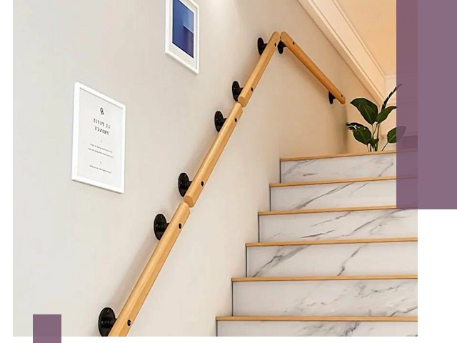 Поручни металлические и деревянные под ключ в Мариинске