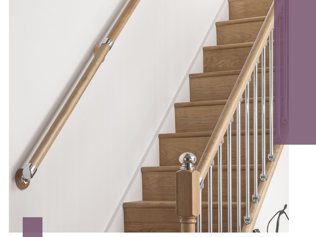 Пристенные поручни из стали и нержавейки под монтаж в Мариинске